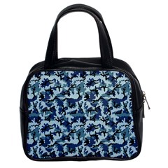 Navy Camouflage Classic Handbags (2 Sides) by sifis