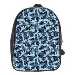 Navy Camouflage School Bags(large)  by sifis