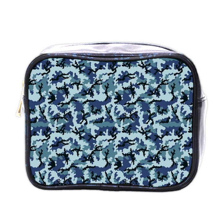 Navy Camouflage Mini Toiletries Bags