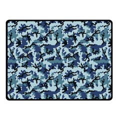 Navy Camouflage Fleece Blanket (small)