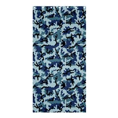 Navy Camouflage Shower Curtain 36  X 72  (stall)  by sifis