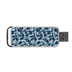 Navy Camouflage Portable Usb Flash (one Side) by sifis