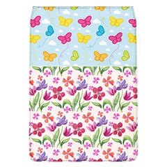 Watercolor flowers and butterflies pattern Flap Covers (L) 