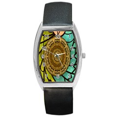 Kaleidoscope Dream Illusion Barrel Style Metal Watch by Amaryn4rt