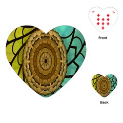 Kaleidoscope Dream Illusion Playing Cards (heart)  by Amaryn4rt