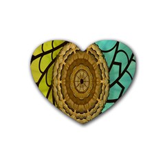 Kaleidoscope Dream Illusion Heart Coaster (4 Pack)  by Amaryn4rt