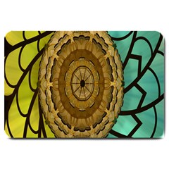 Kaleidoscope Dream Illusion Large Doormat  by Amaryn4rt