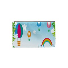 Landscape Sky Rainbow Garden Cosmetic Bag (small)  by Amaryn4rt