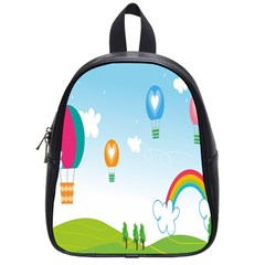 Landscape Sky Rainbow Garden School Bags (small)  by Amaryn4rt