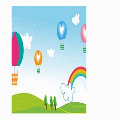 Landscape Sky Rainbow Garden Small Garden Flag (two Sides) by Amaryn4rt