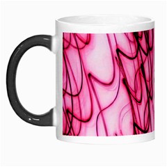 An Unusual Background Photo Of Black Swirls On Pink And Magenta Morph Mugs by Amaryn4rt