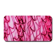 An Unusual Background Photo Of Black Swirls On Pink And Magenta Medium Bar Mats by Amaryn4rt