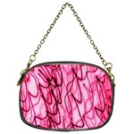 An Unusual Background Photo Of Black Swirls On Pink And Magenta Chain Purses (Two Sides)  Front