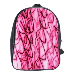 An Unusual Background Photo Of Black Swirls On Pink And Magenta School Bags(large)  by Amaryn4rt