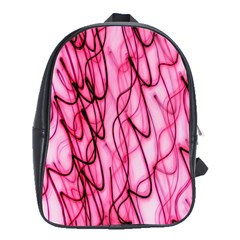 An Unusual Background Photo Of Black Swirls On Pink And Magenta School Bags (xl)  by Amaryn4rt