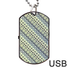 Abstract Seamless Pattern Dog Tag Usb Flash (one Side) by Amaryn4rt