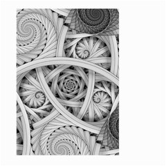 Fractal Wallpaper Black N White Chaos Large Garden Flag (two Sides) by Amaryn4rt