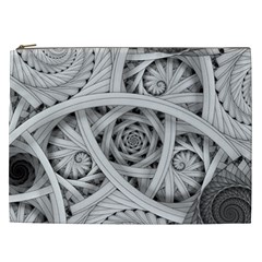 Fractal Wallpaper Black N White Chaos Cosmetic Bag (xxl)  by Amaryn4rt