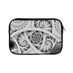 Fractal Wallpaper Black N White Chaos Apple Ipad Mini Zipper Cases by Amaryn4rt