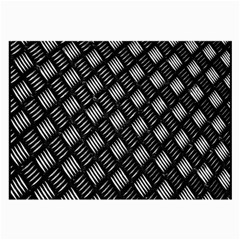 Abstract Of Metal Plate With Lines Large Glasses Cloth (2-side) by Amaryn4rt