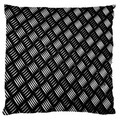 Abstract Of Metal Plate With Lines Large Cushion Case (two Sides) by Amaryn4rt