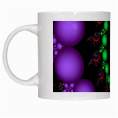 Fractal Background With High Quality Spiral Of Balls On Black White Mugs by Amaryn4rt