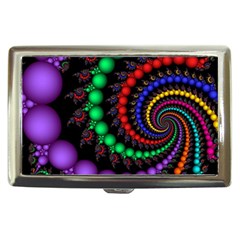 Fractal Background With High Quality Spiral Of Balls On Black Cigarette Money Cases by Amaryn4rt