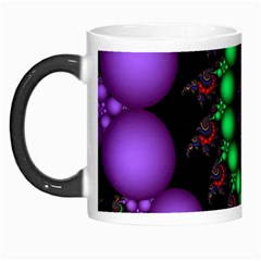 Fractal Background With High Quality Spiral Of Balls On Black Morph Mugs by Amaryn4rt