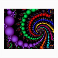 Fractal Background With High Quality Spiral Of Balls On Black Small Glasses Cloth by Amaryn4rt