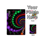 Fractal Background With High Quality Spiral Of Balls On Black Playing Cards 54 (Mini)  Front - Spade2