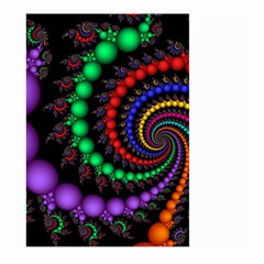 Fractal Background With High Quality Spiral Of Balls On Black Large Garden Flag (two Sides) by Amaryn4rt