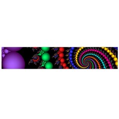 Fractal Background With High Quality Spiral Of Balls On Black Flano Scarf (large) by Amaryn4rt