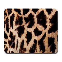 Yellow And Brown Spots On Giraffe Skin Texture Large Mousepads by Amaryn4rt