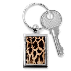 Yellow And Brown Spots On Giraffe Skin Texture Key Chains (rectangle)  by Amaryn4rt