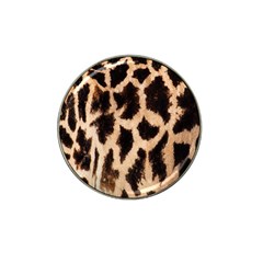 Yellow And Brown Spots On Giraffe Skin Texture Hat Clip Ball Marker by Amaryn4rt