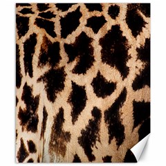 Yellow And Brown Spots On Giraffe Skin Texture Canvas 8  X 10  by Amaryn4rt