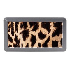 Yellow And Brown Spots On Giraffe Skin Texture Memory Card Reader (mini) by Amaryn4rt