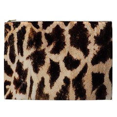 Yellow And Brown Spots On Giraffe Skin Texture Cosmetic Bag (xxl)  by Amaryn4rt