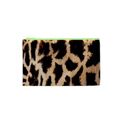 Yellow And Brown Spots On Giraffe Skin Texture Cosmetic Bag (xs) by Amaryn4rt