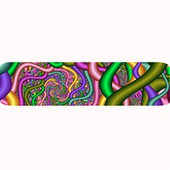 Fractal Background With Tangled Color Hoses Large Bar Mats by Amaryn4rt