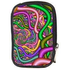 Fractal Background With Tangled Color Hoses Compact Camera Cases by Amaryn4rt