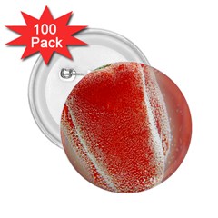 Red Pepper And Bubbles 2 25  Buttons (100 Pack)  by Amaryn4rt