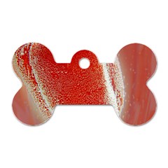 Red Pepper And Bubbles Dog Tag Bone (one Side) by Amaryn4rt