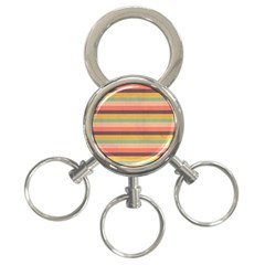 Abstract Vintage Lines Background Pattern 3-ring Key Chains by Amaryn4rt