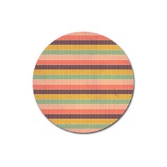 Abstract Vintage Lines Background Pattern Magnet 3  (round) by Amaryn4rt