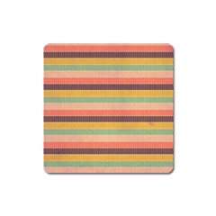 Abstract Vintage Lines Background Pattern Square Magnet by Amaryn4rt