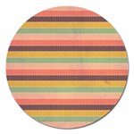 Abstract Vintage Lines Background Pattern Magnet 5  (Round) Front