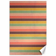 Abstract Vintage Lines Background Pattern Canvas 12  X 18   by Amaryn4rt