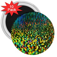 Construction Paper Iridescent 3  Magnets (10 Pack)  by Amaryn4rt