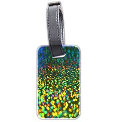 Construction Paper Iridescent Luggage Tags (two Sides) by Amaryn4rt